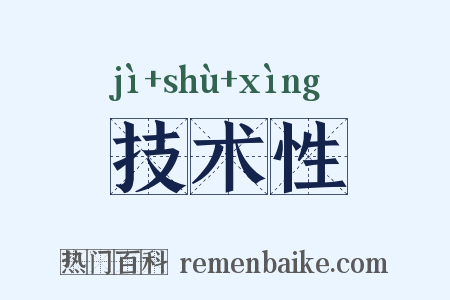 技术性是什么意思的图片